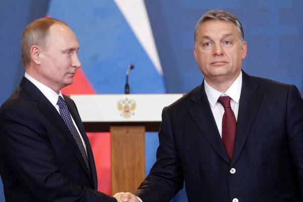 Hungary promotes bonds with Russia as Putin blames Kiev