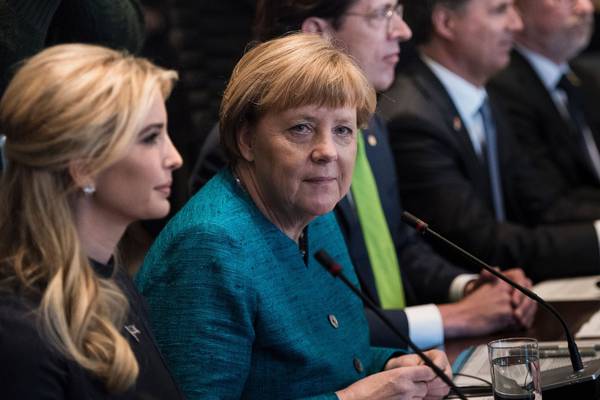 Merkel experiments on Ivanka to get to Donald