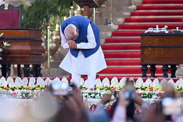 Modi sworn in for third term as his government fails to secure a parlimentary majority