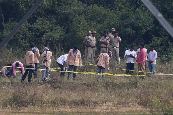 Indian police kill four suspects in woman’s rape and murder