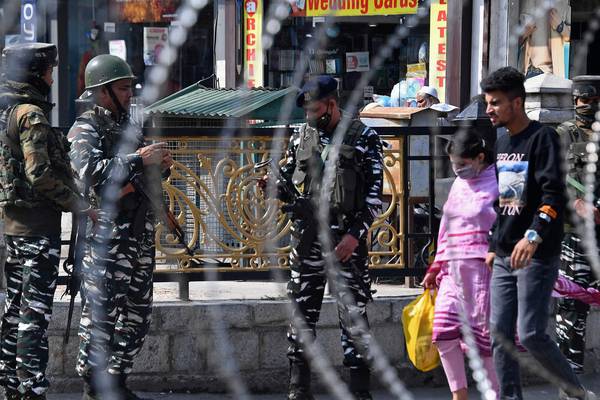 Kashmir tensions return as five Indian troops are killed in firefight