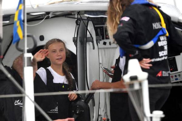 Greta Thunberg arrives in New York after voyage across Atlantic
