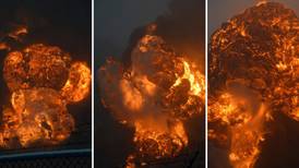 Explosions after train carrying oil derails in West Virginia