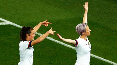 Rapinoe proves commander in chief as USA trump France