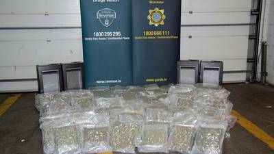 Two men arrested after cannabis worth €2.58m seized in Dublin