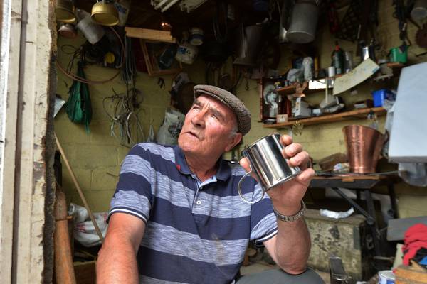 One of Ireland’s last tinsmiths wonders who will carry on the tradition after him