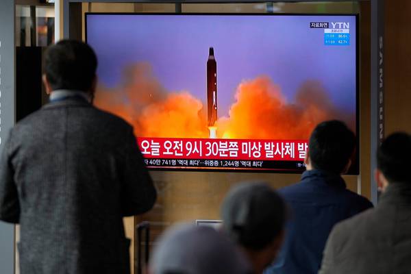 North Korea raises tensions with missile launch into Sea of Japan