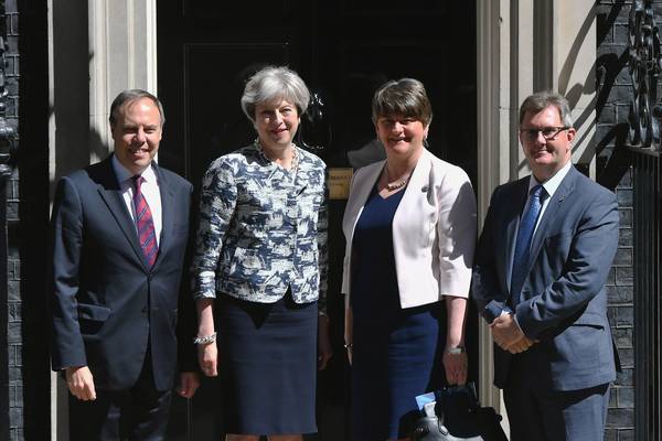 DUP agrees £1bn deal to support Theresa May’s government