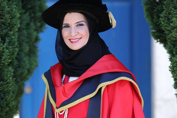 Arab world’s first female politician receives DCU’s highest honour
