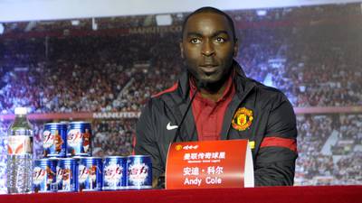 Andy Cole reveals he’s been suffering from kidney failure