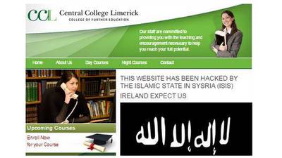 Limerick college website ‘hacked by Islamic State’