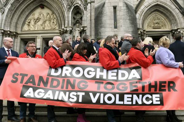 Thousands march in Drogheda to ‘take back control’ from drug gangs