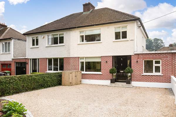Extended three-bed by the river in Rathfarnham for €795,000